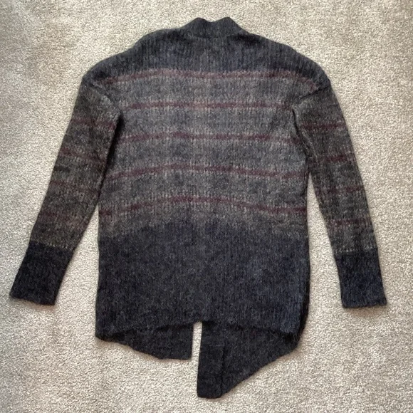 AllSaints Women's Kaff Mohair Blend Cardigan Sweater Knit Asymmetrical Medium - Picture 6 of 7
